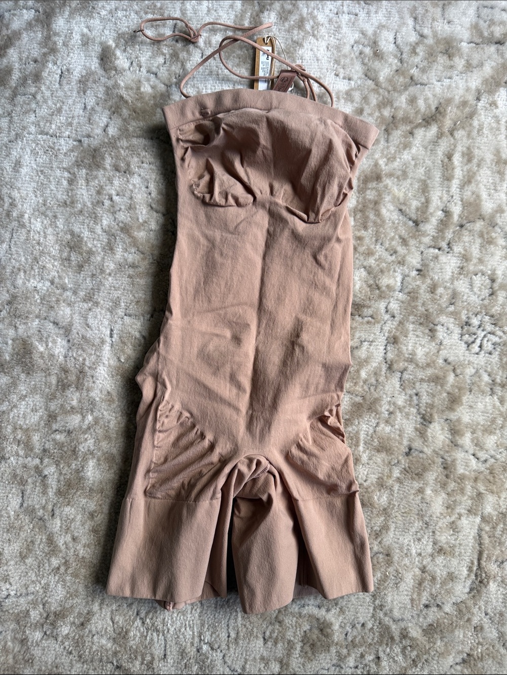 SKIMS Strapless Shaping Romper in Dusty Blush